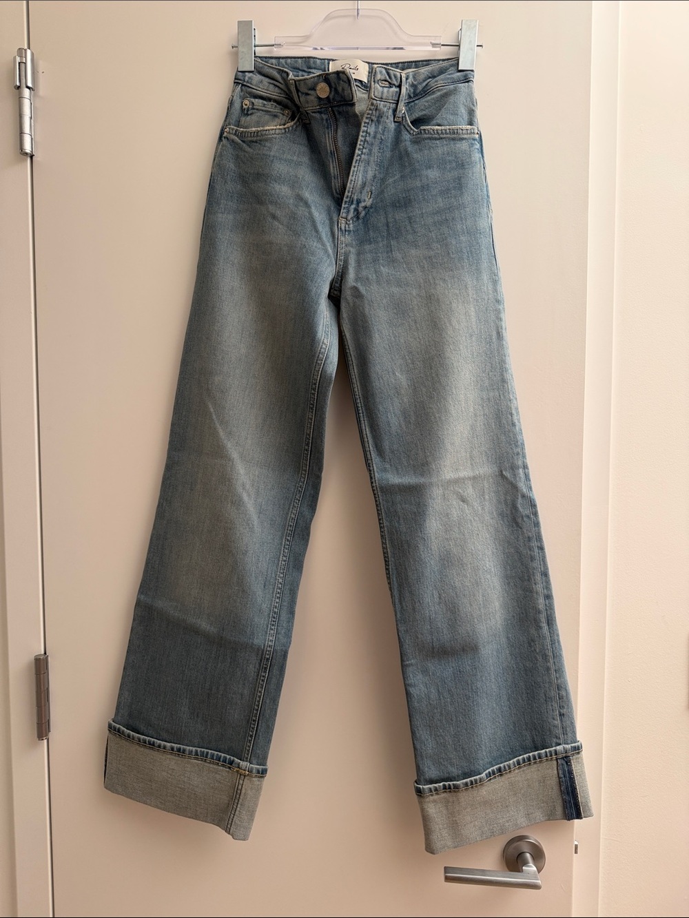 Rails Light Blue Wide-Leg High-Rise Jeans